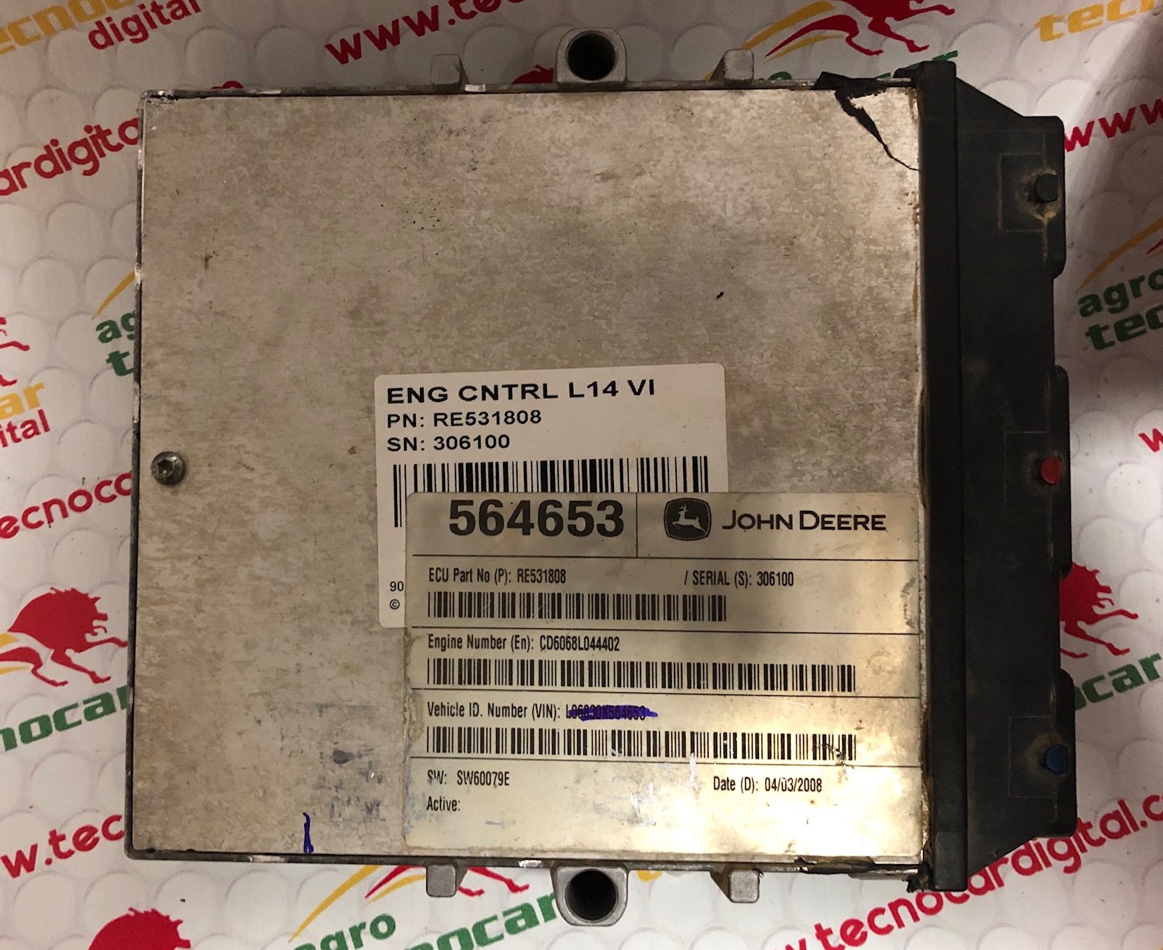 RE531808 L14 VI ECU JHON DEERE REPARACION